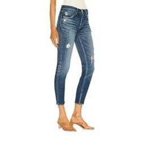 MOUSSY Vintage Women's Mid-Rise Skinny Jeans Intentionally‎ Distressed Size 25